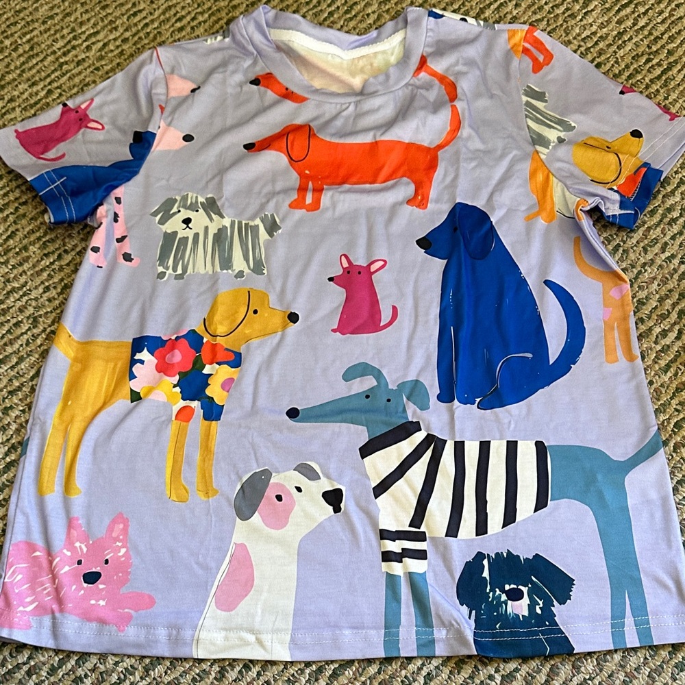Colorful Dog Print T-Shirt with accessories - Picture 6 of 6